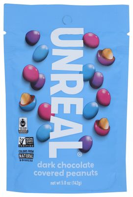 Unreal Dark Chocolate Peanuts Gems, 5 oz