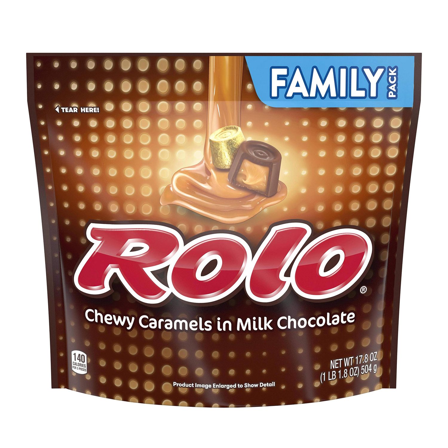 Rolo Packaged Candy Family Pack Stand Up Bag, 17.8 oz
