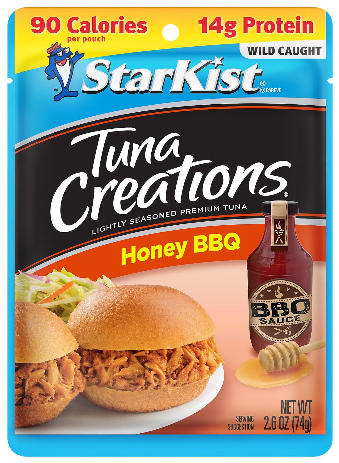 StarKist Tuna Creations Honey BBQ , Single Serve Pouch, 2.6 oz
