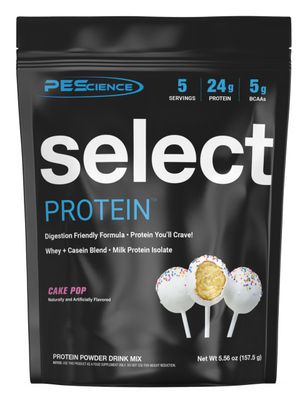PEScience Select Low Carb Protein Powder, Cake Pop, 5 Serving, Keto Friendly and Gluten Free