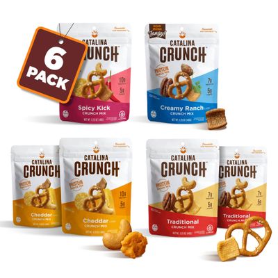Catalina Crunch Mix High Fiber Protein Snack Mix Variety Pack  Keto Friendly, Low Carb, Keto Snacks, Pack of 6