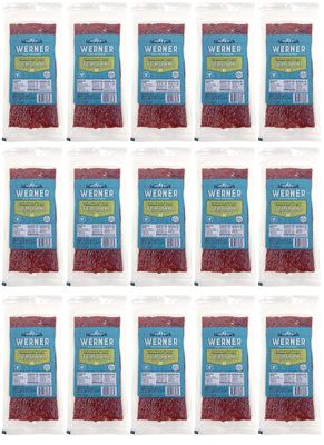 Werner Beef Jerky Slab Pack of 15-1 Ounce, Individually Wrapped Meat Snacks (Teriyaki)