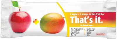 That's It Fruit Bars, Apple and Mango, Pack of 24 (2 Cases)