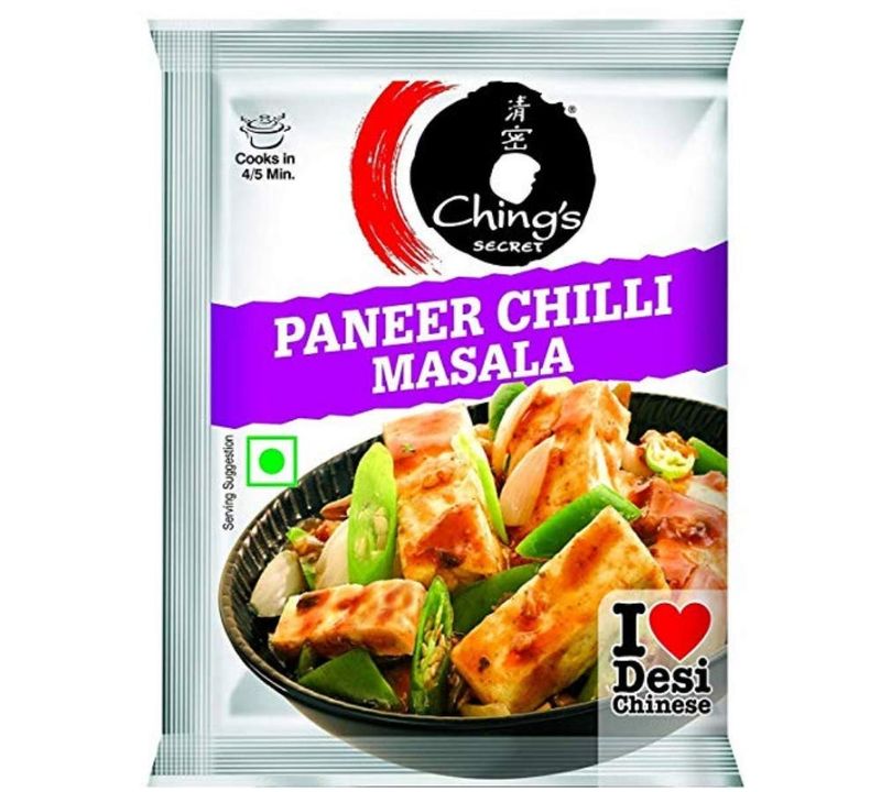 Ching&#39;s Secret Paneer Chilli Masala Taste Enhancer Taste of Indian Food Seasonings- Pack of 10 Indian Snacks