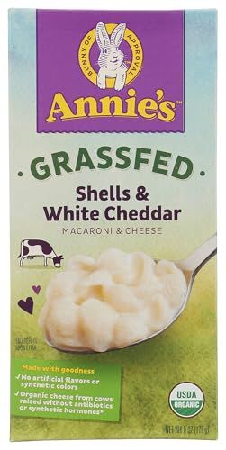 Annies Homegrown Macaroni and Cheese Shell White Cheddar, 6 oz