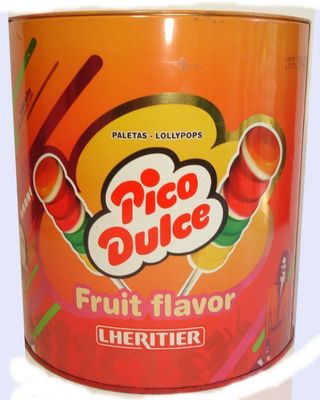 LHERITIER Chupetines/Lollipops - Gluten Free. (Chupetines Pico Dulce, 48)