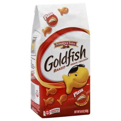 Goldfish Crackers, Baked Snack, Pizza, 6.6 Oz. (Pack of 4)