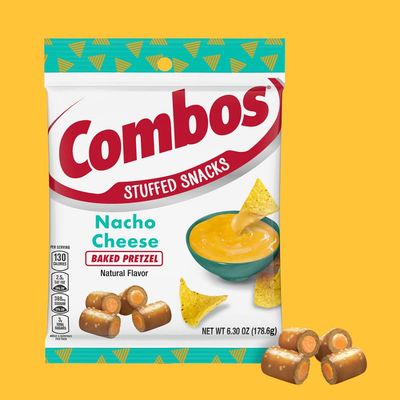 COMBOS Cheese Snacks - Nacho Cheese Snack Packs, Baked Cracker Snack, 6.3-Ounce Bulk Bag (Pack of 12)