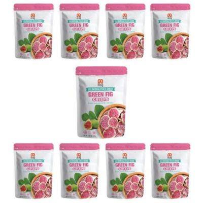 MAG Freeze Dried Fruit Snacks Healty Snack Frozen Dry Turkish Figs 100% Fruit Slices Fresh Cruncy Best Appetizer For Kids Travellers Backpackers Birthday Events Food for School Pack (Pack of 9)
