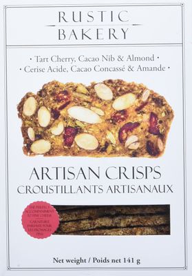Rustic Bakery, Crisps Tart Cherry Cacao Nib Almond, 5 Ounce