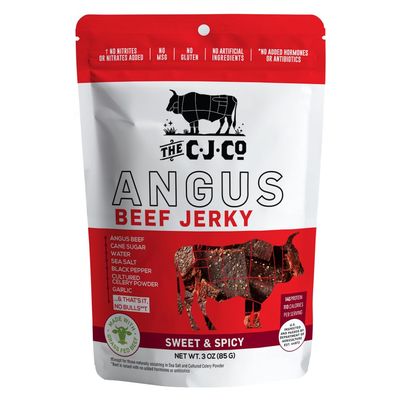 Clean Jerky Co. Grass Fed Beef Jerky  Sweet &amp; Spicy - Very Mild - Flavorful Protein Snack  No MSG, No Artifcial Flavors, No Nitrates, No MSG No High Fructose Corn Syrup, No Junk