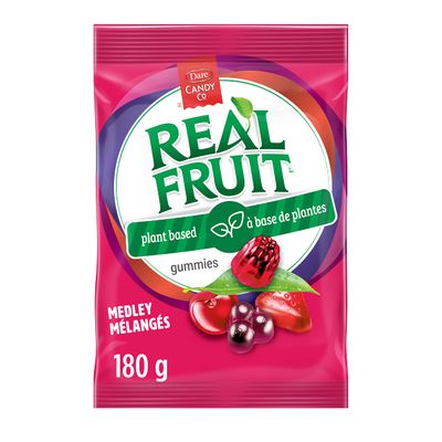 Dare Real Fruit Gummies, Fruit Medley, 180g/6.3oz., Imported from Canada