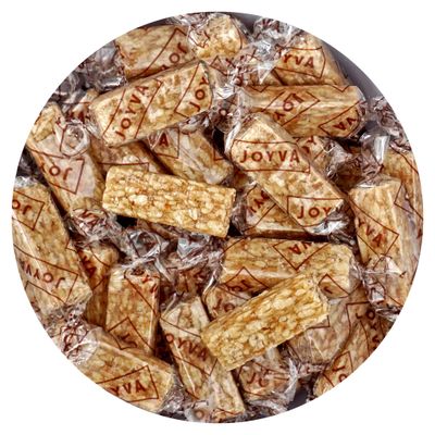 Sesame Crunch Bars, 1 Pound Bulk Bag, Honey Sesame Individually Wrapped Candy Bars, The Hampton Popcorn &amp; Candy Company