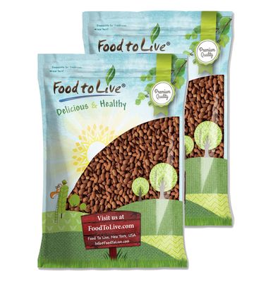 Food to Live Dry Roasted California Almonds, 9 Pounds Oven Roasted Whole Nuts, Unsalted, No Oil Added, Vegan, Kosher, Bulk. Good Source of Protein and Vitamin E. Great Keto-Friendly Snack