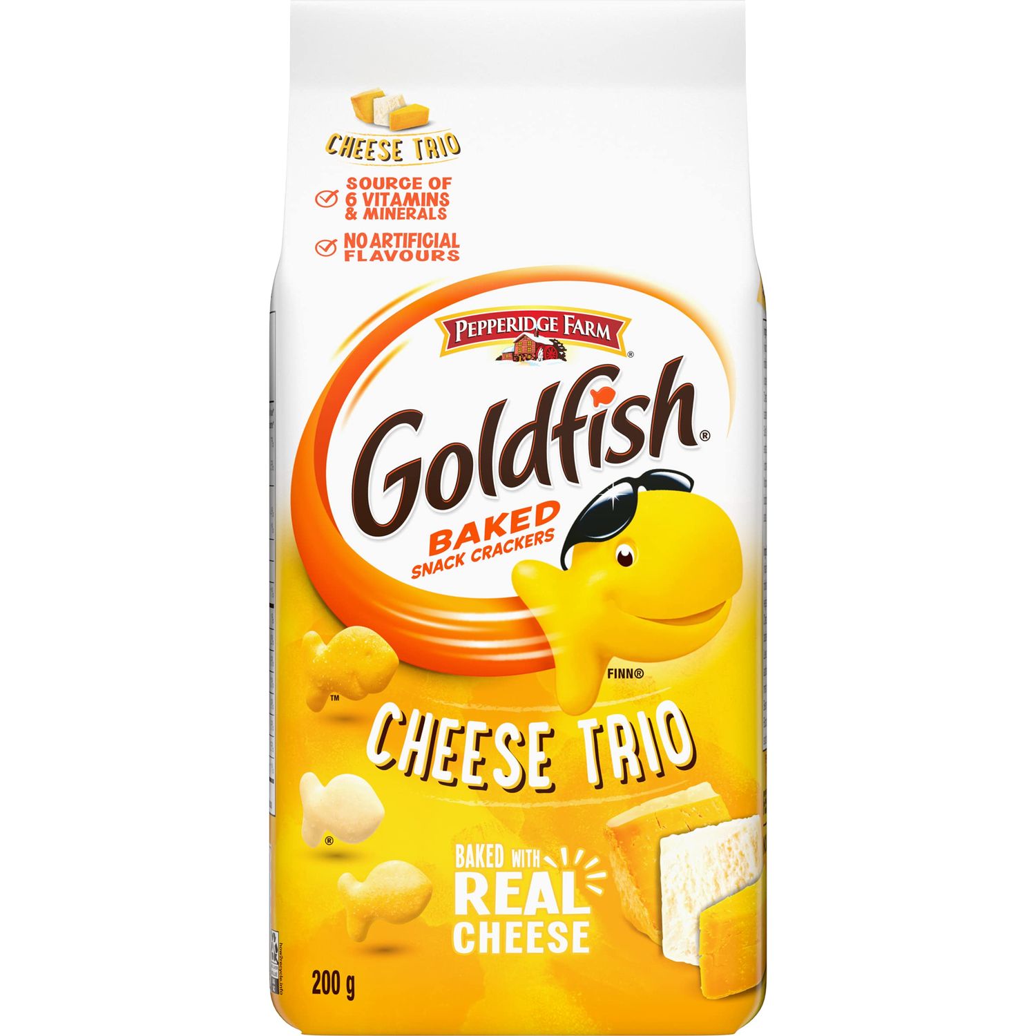 Pepperidge Farm Goldfish Cheese Trio, 200g/7.05 Ounces Imported from Canada