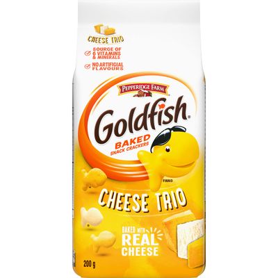 Pepperidge Farm Goldfish Cheese Trio, 200g/7.05 Ounces Imported from Canada