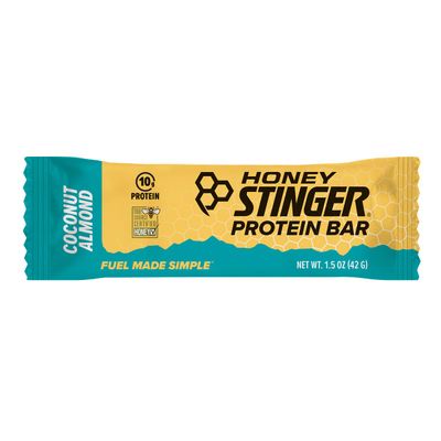 Honey Stinger Protein Bar Coconut Almond Protein Packed Food for Exercise, Endurance and Performance Sports Nutrition Snack for Home & Gym, Post Workout Box of 15