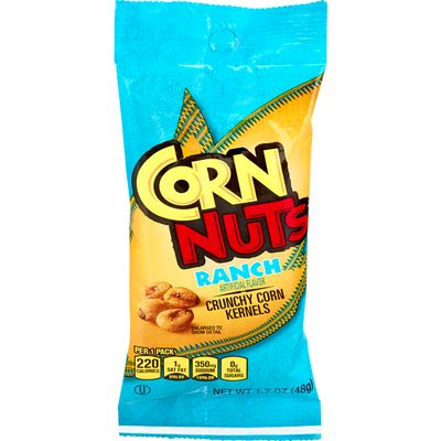 CORN NUTS Ranch Flavored Corn Kernels, Crunchy Corn Snacks, Snack Box, Variety Packs for Adults, 1.7 oz. (Pack of 18)