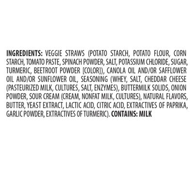 Sensible Portions Garden Veggie Straws, Cheddar Cheese, 6 Oz (Pack of 12)