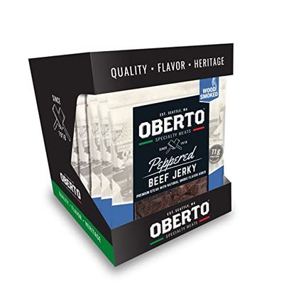 Oberto Specialty Meats Peppered Beef Jerky, 2.7 Ounce (Pack of 8)