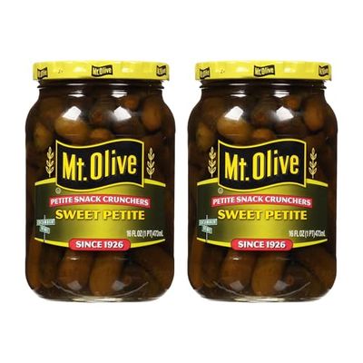 Mt. Olive Petite Snack Crunchers, Sweet Petite 16 Oz (Pack of 2)