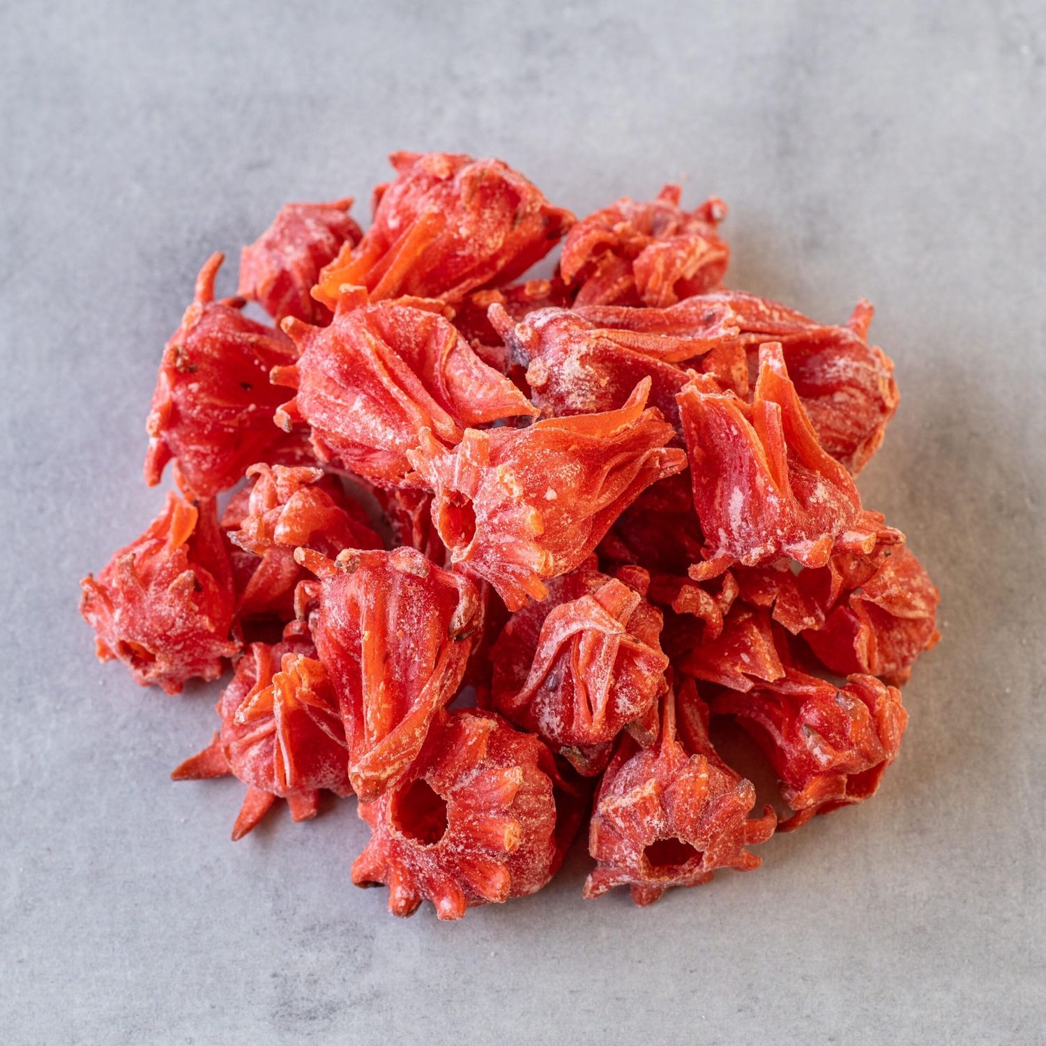 US Snacks Candied Dried Hibiscus Flowers, Dehydrated Hibiscus Bite Snack, Edible Hibiscus Flowers (1 Pound)
