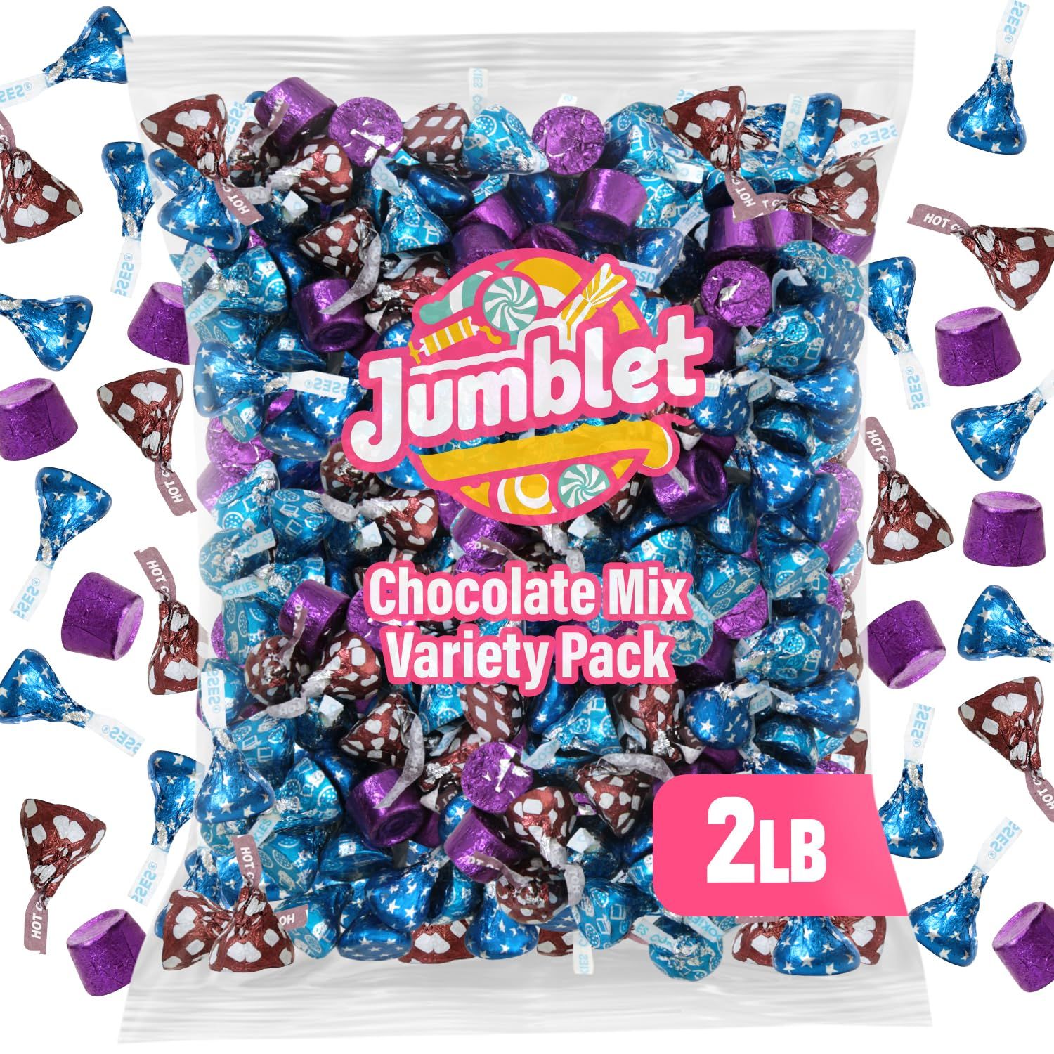 Easter Candy Variety Pack Bulk 5lb - Individually Wrapped Chocolate Candy Assortment for Easter Baskets, Egg Hunts, Spring Parties, and Candy Dishes - Festive Seasonal Treats for Sharing and Gifting