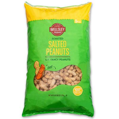 Wellsley Farms Salted &amp; Roasted In-Shell Peanuts, 80.0 Ounce (5 lbs)