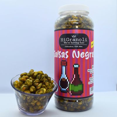 Maizitos Cheddar Nuts - Spicy and Delicious Family Pack, 14.4 oz (Family Pack, Salsas Negras)