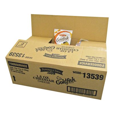 Pepperidge Farm Goldfish, Cheddar, 1.5-ounce bags (pack of 72)