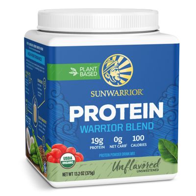Sunwarrior Vegan Protein Powder Plant-Based USDA Organic BCAA Amino Acid Hemp Seed Keto Friendly Soy, Dairy, Gluten &amp; Synthetic Free Non-GMO Unflavored 15 Servings 19g Protein