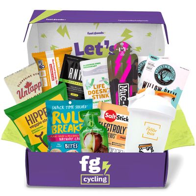 The RiderBox by Fuel Goods - Best Gifts for Cyclists, Premium Cyclists and Bikers Gift Box for Men and Women - Nutritional Snacks and Biking Accessories, Hand-Picked by Athletes, 10-12 Items Per Box