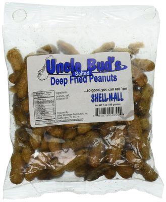 Salted Deep Fried Peanuts -Eat &#39;Em Shell-n-all 7 oz
