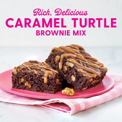 Duncan Hines Dolly Parton's Caramel Turtle Flavored Brownie Mix, 16.7 oz.