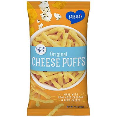 Barbara&#39;s Baked Original Cheese Puffs, Gluten Free, Real Aged Cheese, 7 Oz Bag