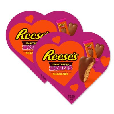 Heart Shaped Box Mother&#39;s Day Chocolate Candy For Gift - Chocolates Individually Wrapped Candy Gift Basket - Chocolate Candy Treats Snacks For Mom (Heart Box Peanut Butter Hearts)