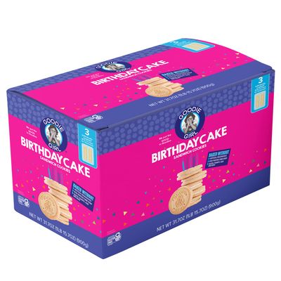Goodie Girl Birthday Cake Gluten Free Cookies  Gluten Free, Peanut Free, Egg Free, Dairy Free (Includes 1 Box)