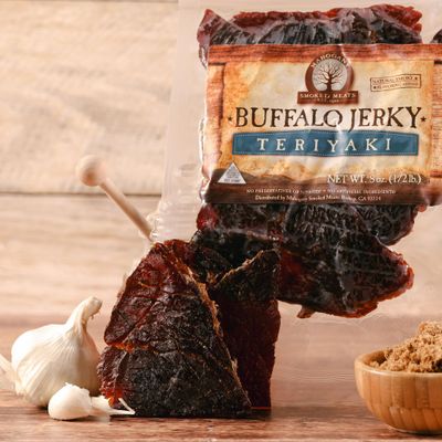Mahogany Smoked Meats: Teriyaki Buffalo Jerky - 8oz