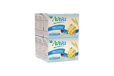 AVIVA ORIGINAL SODA CRACKERS  INDIVIDUALLY WRAPPED FRESH  6 PACKS OF 9.6oz  TOTAL 57.24 oz
