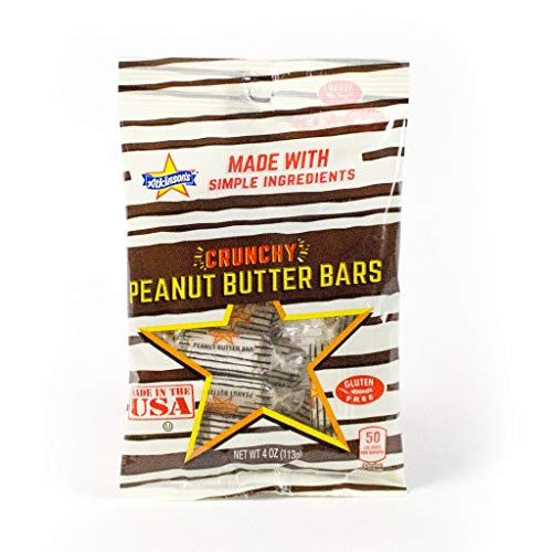 Atkinsons (1) bag Crunchy Peanut Butter Bars Candy - Gluten Free, Vegan Friendly 4 oz