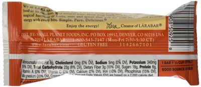 Larabar Gluten Free Bar, Cashew Cookie, 1.7 oz Bar, Whole Food Gluten Free Bars, Dairy Free Snacks