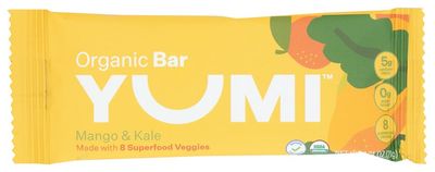 Yumi Organic Mango &amp; Kale Toddler Bars, 3.7 OZ