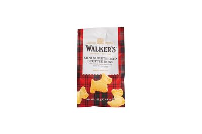 Walker&#39;s Shortbread Mini Scottie Dog Shaped Cookies, Pure Butter Shortbread Cookies, 4.4 Oz Bag (Pack of 6)