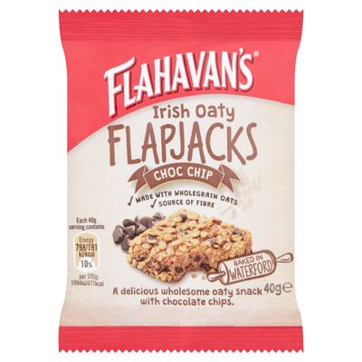 Flahavan&#39;s Irish Oaty Flapajacks Choc Chip Flavour (6 X 40g)