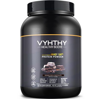 VYHTHY Gold Standard 100% Whey Protein Powder - Chocolate Flavor, 24g Protein Per Serving, Fast Absorbing &amp; Easy Digesting, 29 Servings, 2 Pound