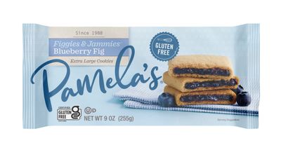 Pamela&#39;s Products Gluten Free Figgies &amp; Jammies Cookies, Blueberry and Fig, 9 Ounce (Pack of 6)