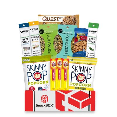 Snack Box Keto Care Package Variety Pack (12 Count)  Valentines Day, Teachers, Back to School, Date Night, Low Carb, College, Gift Baskets, Student, Birthday, Chips, Office, Military, Gift Ideas