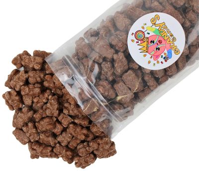 Grandys Candys Gourmet Milk Chocolate Covered Gummy Bears -Bulk Candy- Super Saver (1 Pound)