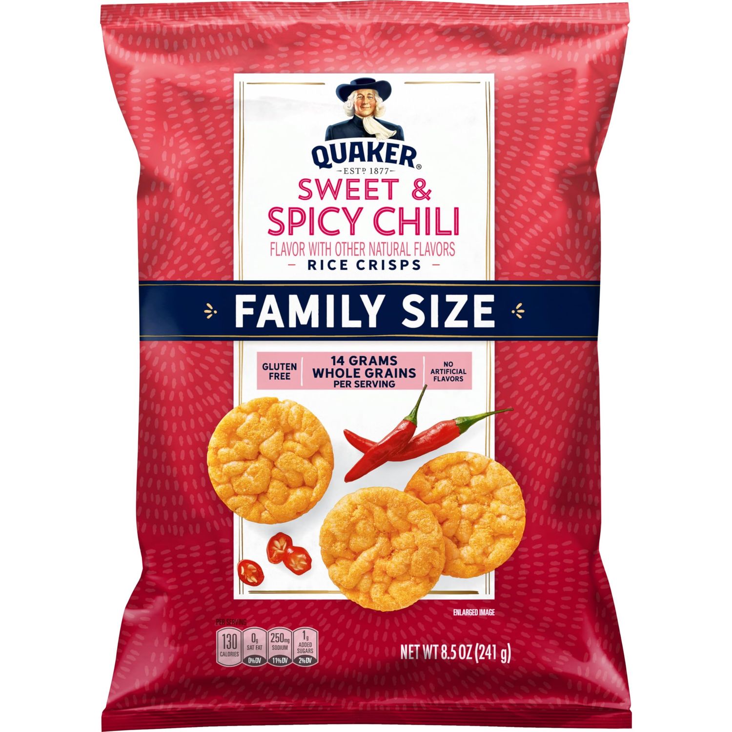 Quaker Rice Crips, Sweet &amp; Spicy Chili, Gluten Free, 8.5 Oz