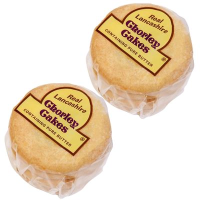 Real Lancashire Chorley Cakes  British Snacks Made with Pure Butter &amp; Dried Currants  Traditional &amp; Delicious Fruity Cake for Any Occasion  9.17 Oz  4 Cakes (Pack of 2)
